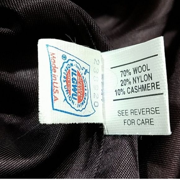 VINTAGE 60’S LARRY LEVINE WOOL & CASHMERE LONG WOOL COAT OFFERS ACCEPTED - Picture 6 of 7